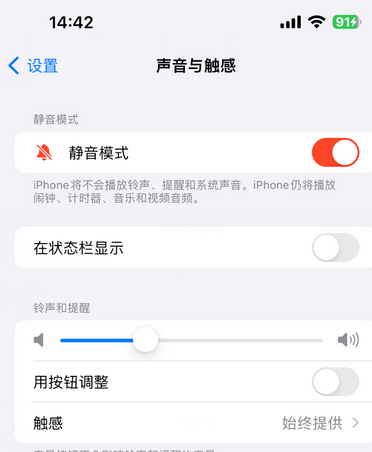 枣强苹果15Pro维修网点分享iPhone15Pro系列机型中隐藏静音图标 